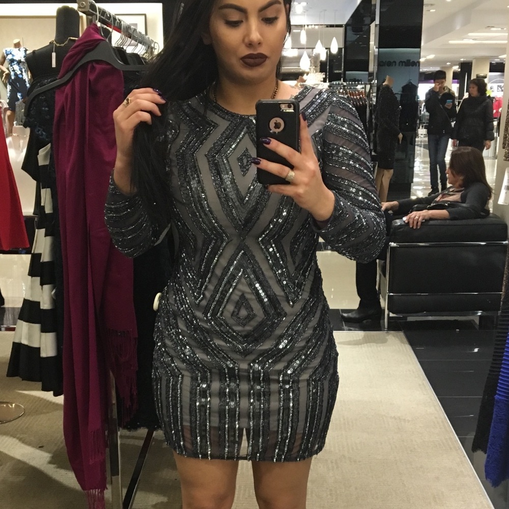 Silver Sequin dress